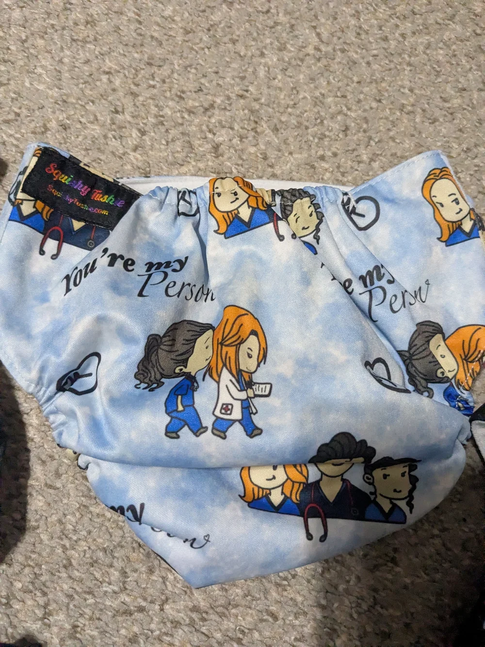 Cloth Diapers - Grey's Anatomy, Friends & Land Before Time Themed